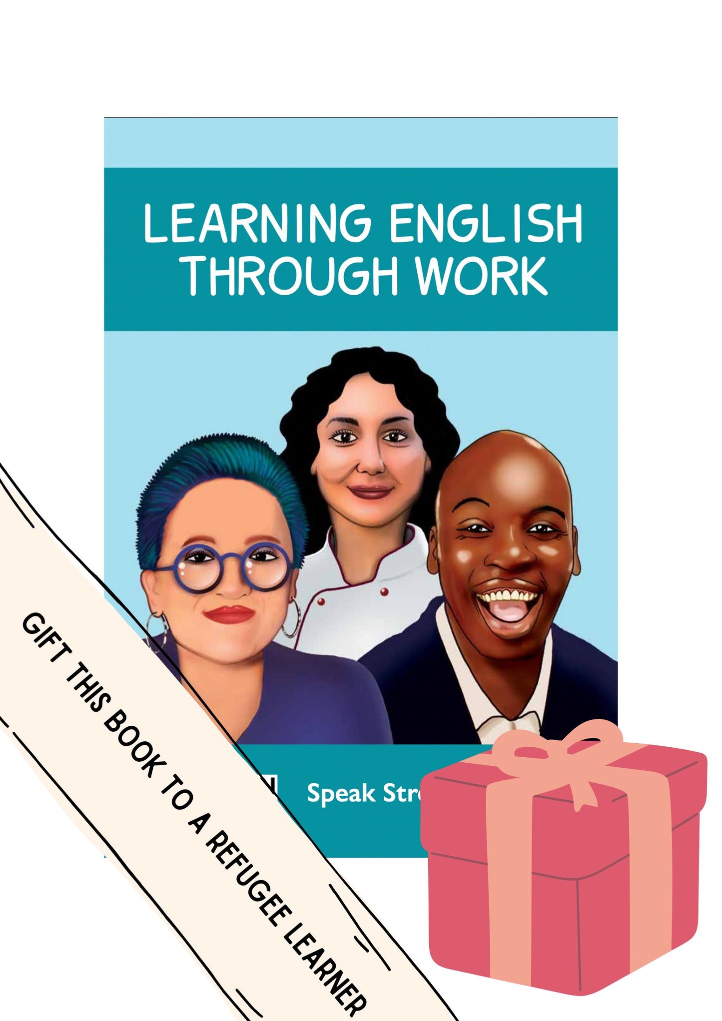 Gift Learning English through work workbook to a refugee learner